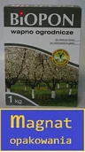 Nawozy ogrodnicze - Biopon N Wapno ogrodnicze do bielenia i odkwaszania gleby 1kg - miniaturka - grafika 1