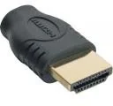Adaptery i przejściówki - InLine Adapter AV HDMI na microHDMI Czarny 17690A - miniaturka - grafika 1