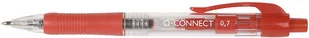 Q-CONNECT Długopis automatyczny - czerwony - Długopisy - miniaturka - grafika 2