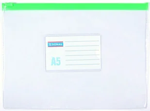 Donau Torebka z suwakiem , PVC, A5, transparentna 1797001PL-00 - Akcesoria do pakowania - miniaturka - grafika 3