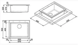 Smeg Quadra VZ57N - Zlewozmywaki - miniaturka - grafika 3