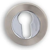 Szyldy i rozety - Kuchinox Rozeta okrągła WKŁADKA SATYNA/CHROM LJK 102A - miniaturka - grafika 1