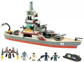 Klocki - Hasbro KRE-O BATTLESHIP ZESTAW DO BUDOWY OKRĘT WOJENNY 38977 - miniaturka - grafika 1