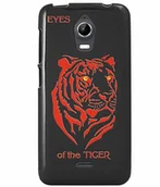 Etui i futerały do telefonów - Wiko GWIW02 Mocca Design Schutzhülle für Wax, Motiv Tiger, Schwarz - miniaturka - grafika 1