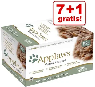 Applaws Zestaw próbny Cat Pot, 8 x 60g - Wariacje rybne - Mokra karma dla kotów - miniaturka - grafika 2