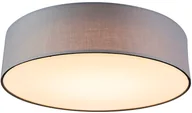 Lampy sufitowe - QAZQA Plafon LED szary 40cm - Drum - miniaturka - grafika 1