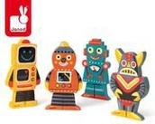 Klocki - Janod KLOCKI magnetyczne 3D Roboty - 1937 - miniaturka - grafika 1