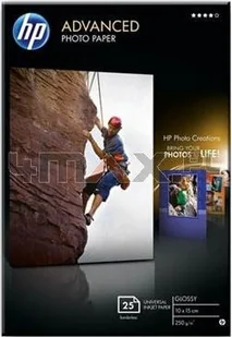 HP Papier ADVANCED FOTO BŁYSZCZĄCY BEZ MARGINESÓW A6 (25ARK) [250G] Q8691A - Papier do drukarek - miniaturka - grafika 2