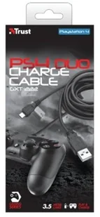 Trust GXT 222 Duo Charge & Play Kabel Dla PS4 Czarny 20165 - Akcesoria do Playstation - miniaturka - grafika 2