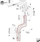Części i akcesoria do maszyn rolniczych - CNH LINKA HAMULCA RĘCZNEGO 87470439 - miniaturka - grafika 1