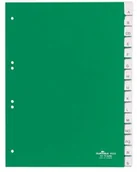 Przekładki do segregatorów - DURABLE Przekładka A4 zielone, zgrzane wymienne indeksy, A-Z 15 części - miniaturka - grafika 1