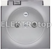 Klawisze i ramki - Kontakt Simon DGZ1BUZP/43A Pokrywa gniazda do wersji IP44 z przesłonami, klapka - miniaturka - grafika 1