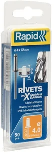 Rapid Nity  stal nierdzewna śr. 4 x 12 mm 50 szt. - Nity - miniaturka - grafika 2