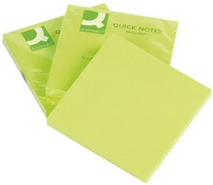 Q-CONNECT Bloczek samoprzylepny Brilliant 76x76mm zielony KF10515 - Notesy i bloczki - miniaturka - grafika 4