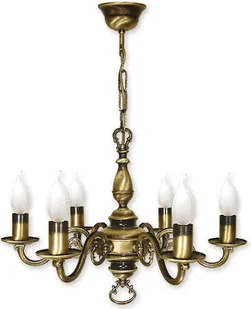 Lemir Świecznik żyrandol 6 - punktowy - Patyna 386/W6 426 / 386/W6 - Lampy sufitowe - miniaturka - grafika 2