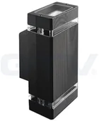 Lampy ogrodowe - GTV Oprawa ścienna NESSA 2-kierunkowa GU10 LD-NESSAGU10D-80 - miniaturka - grafika 1