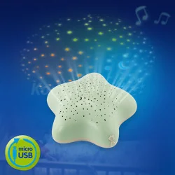 Pabobo Projektor Grający Królik Szara- Bat - Projektory dla dzieci - miniaturka - grafika 3