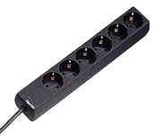 Kable - Hama listwa zasilająca 6-45 °, czarny 00030393 - miniaturka - grafika 1