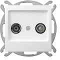 Ospel AS BIAŁY Gniazdo RTV końcowe GPA-GK/M/00 - Gniazdka elektryczne - miniaturka - grafika 3