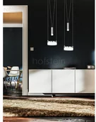 Lampy sufitowe - Wofi Oświetlenie JETTE Lampa wisząca LED Nikiel matowy, 4-punktowe 7263.04.54.6000 - miniaturka - grafika 1