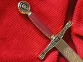 Repliki - broń - Płatnerze hiszpańscy DUŻY NOŻYK DO LISTÓW EKSKALIBUR KRÓLA ARTURA - miniaturka - grafika 1