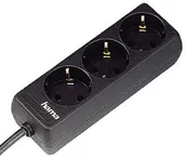 Kable - Hama Steckdosenleiste (3-fach, 1,4 m) Czarny czarny 0003039 - miniaturka - grafika 1