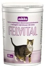 Mikita Felvital 100 tabletek - preparat witaminowo-aminokwasowy 3561 - Suplementy i witaminy dla kotów - miniaturka - grafika 3