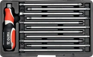 YATO wkrętak z wymiennymi końcówkami dwustronnymi SL PH PZ TROX HEX 12 części 22w1 YT-2797 - Śrubokręty - miniaturka - grafika 2