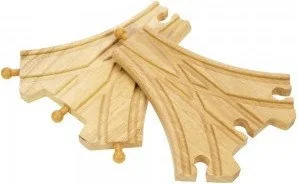 BigjigsRail Rozjazdy dla pociągów BJT103 - Kolejki i akcesoria - miniaturka - grafika 2