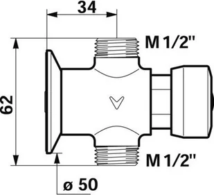 Delabie Tempostop 747000 - Baterie wannowe i prysznicowe - miniaturka - grafika 2