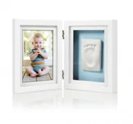 Ramki na zdjęcia - Pearhead składana ramka na zdjęcie i odcisk rączki/stópki 2w1 zestaw biała - miniaturka - grafika 1