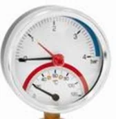 Akcesoria grzewcze - Afriso Termomanometr TM63 4 bar, radialny 63337 - miniaturka - grafika 1