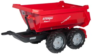 Rolly Toys Przyczepa Halfpipe Krampe Czerwona - Jeździki dla dzieci - miniaturka - grafika 2