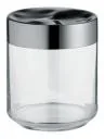 Pojemniki kuchenne - Alessi JULIETA Pojemnik hermetyczny ze szkła z pokrywą ze stali nierdzewnej śred (LC08) - miniaturka - grafika 1