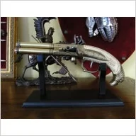 Repliki - broń - Hiszpania TRZYLUFOWY NIEMIECKI PISTOLET Z GŁOWĄ ORŁA 1775r - miniaturka - grafika 1