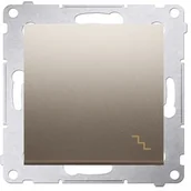 Wyłączniki światła i elektryczne - LEDart schodowy złoty metalik DW6.01/44 Kontakt Simon54 - miniaturka - grafika 1