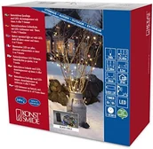 Pozostałe oświetlenie - Konstsmide 3730 500 LED łańcuch świetlny/na zewnątrz (IP44)/zasilana na baterie: 4 X D 1.5 V (brak w wyposażeniu)/O czujnik światła, 6h i 9H Timer/240 kolorowe diody/czarny przewód (3730-500) - miniaturka - grafika 1