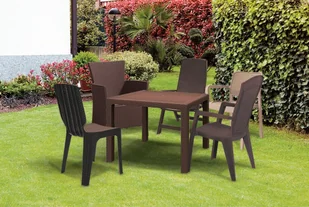 ALLIBERT stół Melody brązowy - Stoły ogrodowe - miniaturka - grafika 5