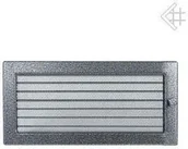 Akcesoria kominkowe - Kratki.pl Kratka kominkowa malowana czarno-srebrna 17x37 z żaluzją 6674-898A9_20 - miniaturka - grafika 1