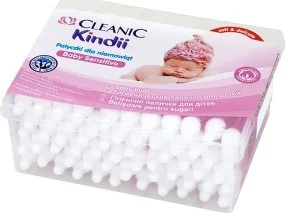 Cleanic Kindii Patyczki higieniczne z ogranicznikiem 60szt - Waciki, płatki i patyczki kosmetyczne - miniaturka - grafika 3