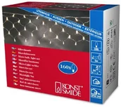 Pozostałe oświetlenie - Konstsmide 3708 003 Microlight siatka świetlna/na zewnątrz (IP44)/zewnętrzny transformator 24 V/160 i jasne żarówki/przezroczysty przewód (3708-003) - miniaturka - grafika 1