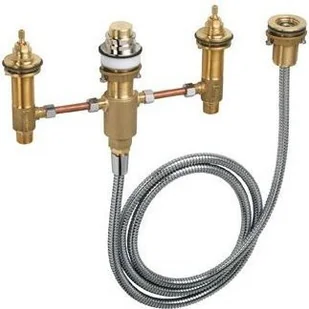 Hansgrohe Zestaw podstawowy baterii wanowej 4-otworowej do montażu na brzeg wanny 13244180 - Stelaże i zestawy podtynkowe do WC - miniaturka - grafika 3