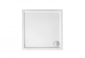 Brodziki prysznicowe - Roca Malaga Square Medio 80x80 biały A27T004000 - miniaturka - grafika 1