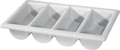 Pojemniki na sztućce - Hendi Pojemnik na Sztućce GN 1/1 - 4-częściowy szary 552308 - miniaturka - grafika 1