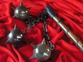 Repliki - broń - WŁOCHY HISTORYCZNY KIŚCIEŃ - MACZUGA Z 3 KULAMI - miniaturka - grafika 1