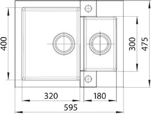 Alveus ROCK 80 BIAŁY 1218011 - Zlewozmywaki - miniaturka - grafika 2
