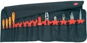 Zestawy narzędziowe - Knipex 15-częściowy pokrowiec zwijany z izolowanymi narzędziami do prac elektrycznych 98 99 13 - miniaturka - grafika 1