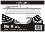 Druki akcydensowe - Typograf Bankowy dowód wpłaty III ODC 01044 - miniaturka - grafika 1