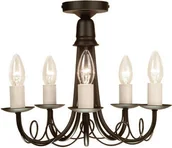 Lampy sufitowe - Elstead Lighting ELSTEAD LIGHTING MINSTER MN5 BLK - miniaturka - grafika 1