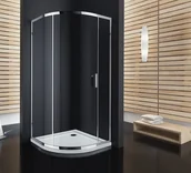 Kabiny prysznicowe - Atrium Modena 90x90 szkło przejrzyste HEF091 - miniaturka - grafika 1